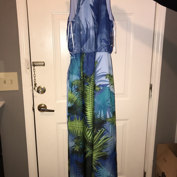 Julia Jordan Summer Halter Top Maxi Dress Size 8 - Picture 2 of 8